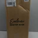 Emliviar 22 Inch Large Outdoor Lamp Post Light, Farmhouse Pole Lights for Outside Patio, Waterproof Aluminum in Black Finish with Seeded Glass, DE279P-M BK (Large - 1 Pack)