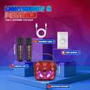 Cool Mini Karaoke Machine Toys: Kids Toys Xmas Birthday Gifts Age 3-12+ LED Portable Bluetooth Speaker with 2 Wireless Microphone Stocking Stuffers Gift Toy for 4 5 6 7 8 9 Years Old Girls Boys (Black)