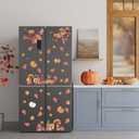 2 x ZAWE 9 Sheets Fall Window Clings Squirrels Birds Pumpkins Leaves Acorns Double-Sided Window Decals Stickers for Autumn Thanksgiving Party Home Classroom Office Decorations