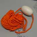 BeGrit Floating Rope 1/4" X 32.8' Anchor Rope with Hook Buoy Polypropylene Rope Mooring Rope Kayak Canoe Tow Throw Line for Boat Camping Hiking Awning Tent 6mm x 10m