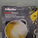 Mueller RapidTherm Portable Induction Cooktop Hot Plate Countertop Burner 1800W, 8 Temp Levels, Timer, Auto-Shut-Off, Touch Panel, LED Display, Auto Pot Detection, Child Safety Lock, 4 Preset Programs