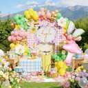 Fairy Wonderland Balloon Arch Garland Kit-158Pcs Green Pink Balloons with Butterfly Flower & Mushroom Foil Balloon for Girls Fairy Baby Shower Fairytale Spring Garden Tea Party Decorations