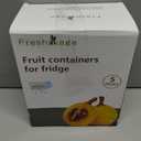 5 PCS Large Fruit Containers for Fridge - Leakproof Food Storage Containers with Removable Colander - Dishwasher & microwave safe Produce Containers Keep Fruits, Vegetables, Berry, Meat Fresh longer