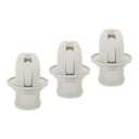 MECCANIXITY Threaded Light Socket Base 250V E14 56x28mm Screw Thread 28mm Bulb Lamp Holder for LED Retro Pendant Lights White Pack of 3
