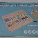 Magnetic Color and Number Maze Board Wooden Montessori Fine Motor Skills Toys for 3 4 Year Old Preschool Learning Activities Classroom Must Haves Sorting Travel Toys for Toddlers Boys Girls