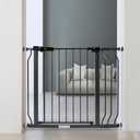 BalanceFrom Easy Walk-Thru Safety Gate for Doorways and Stairways with Auto-Close/Hold-Open Features, Fits 62,20 - 71,65Inch Openings, Graphite