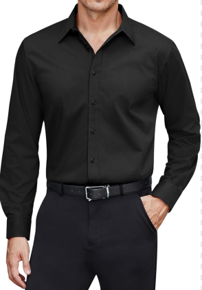 Men's Dress Shirts Stretch Stain Shield Long Sleeve Solid Formal Shirt Business Casual Button Down Shirts Large Men's Dress Shirts Stretch Stain Shield Long Sleeve Solid Formal Shirt Business Casual Button Down Shirts Large