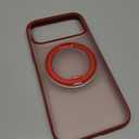 TORRAS 360 Magnetic Stand for iPhone 17 Pro Max Case, [Fit for MagSafe] [4X Military-Grade Protection] Slim Case for iPhone 17 Pro Max, 6.9", Translucent Burgundy Red, Ostand O3 Fitness Series
