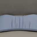 Fledano Lumbar Pillow for Sleeping, Lumbar Support Pillow for Bed for Back Pain Relief, Memory Foam Lower Back Pillow for Bed, Back Support Pillow for Side & Back Sleepers, Washable Cover (01-Blue)