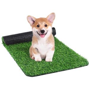 TURSTIN Dog Grass Pee Pads 16 x 30 Inches Artificial Grass Pad for Dogs Fake Grass for Dogs Potty Training Indoor Outdoor Fake Turf Rugs for Puppy Housebreaking Supplies