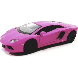 Kinsmart HOT Pink Matte Aventador LP-700 1/38 O Scale Diecast Car