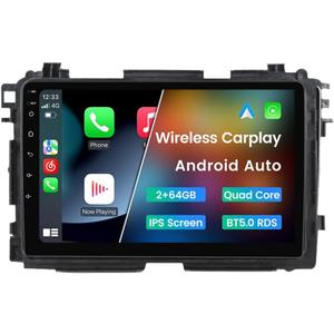 Android 13 Car Stereo for Honda Vezel HR-V HRV 2013-2022, Biorunn 9" Wireless Wired Car-Play Android Auto GPS Navigation IPS Touch Screen BT FM RDS Head Unit, 2GB RAM 64GB ROM