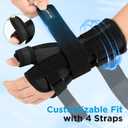 NEENCA Carpal Tunnel Wrist Brace with Thumb Support, Medical Grade Night Support Thumb Spica Splint for Arthritis, Tendonitis & De Quervains ((XL/XXL/XXXL, Left Hand))