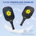 Pickleball Net Set, Pickleball Net on Wheels for Driveway Backyard, 22FT Regular Size, 4 Pickleball Paddles & 6 Balls, 12 Court Markers, 1 Carry Bag, Pickleball Set for Indoor Outdoor Play