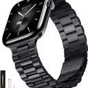 Compatible with Apple Watch Band 44mm 45mm 42mm 46mm 49mm for Men Women, Stainless Steel Metal iWatch Band for Apple Watch Series 11/10/9/8/7/6/5/4/3/2/1/SE/SE2/SE3 Ultra3/2/1 (No case)