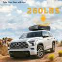 Tuyoung 260lbs Lockable Roof Rack Cross Bars Compatible with Toyota Sequoia 2023-2026 with Flush RailsAluminum Roof Rails Crossbars Cargo Bars Canoe Kayak Car Snowboard Rooftop Cargo Carrier Luggage