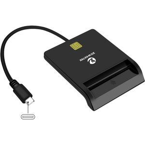 ZOWEETEK Type C CAC Reader, Smart CAC Card Reader USB C for DOD Military Common Access CAC, Compatible with Windows, Mac OS