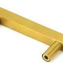 QWORK Gold Cabinet Handles, 10 Pack 3" Hole Centers Stainless Steel Drawer Pulls, 5" Length