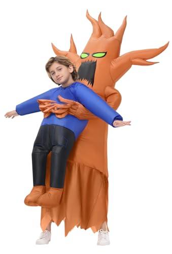 Acekar Inflatable Costume Kids, Halloween Tree Abduction, Dead Tree Blow Up Costumes for Girls Boys Cosplay Themed Parties