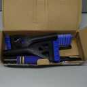 34" Extendable Ice Scrapers for Car Windshield 2-in-1 Snow Brush for Car Snow Scraper for Car Snow Scraper and Drush with Ergonomic Foam Grip for Cars, Trucks, SUVs with 360 Pivoting Brush Head Blue