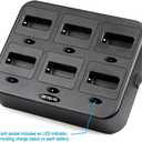 Retevis RT22 Walkie Talkie Charger, Six-Way Charger, Multi Unit Charging Station, Compatible with Retevis RT22 RT22S RB19 RB19P RB39 RB39P Walkie Talkie (1 Pack)