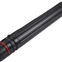 DEWEL Drawing Tube Blueprint Case Telescoping Art Tube Expands from 30to 52, Large Plastic Black Fishing Rods Storage Tube Waterproof and Light Resistant Poster Tube with Strap (XL Size)