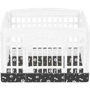Dog Playpen Bottom for 36" Inch Pet Playpen with 4 Panels, Dog Crate Bottom Pet Tent Puppy Play Pen Bottom, Ideal for Indoor/Outdoor Use. Note: Playpen Not Included (Black)