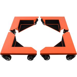 SPACEKEEPER Desk Cabinet Corner Mover Dolly Furniture Dollies Roller with 1380 LB Load Capacity for Furniture Moving Cart (Set of 4)