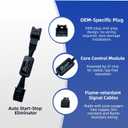 Auto Stop Start Disabler for J-eep 2018-2024 Wrangler JL/JLU 2020-2024 Gladiator JT Disable idle Stop Turn Off Auto Shut Off by Default Error Free Stop-Start Bypass Device Module