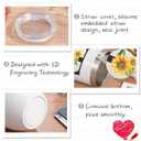 Zopeal Funny Personalized Coffee Mug Cup with Initials, Monogrammed Gift for Women Mom Teacher Birthday Christmas Wedding, 12 oz Stainless Steel Wine Tumbler with Brush Straw Gift Box(T)