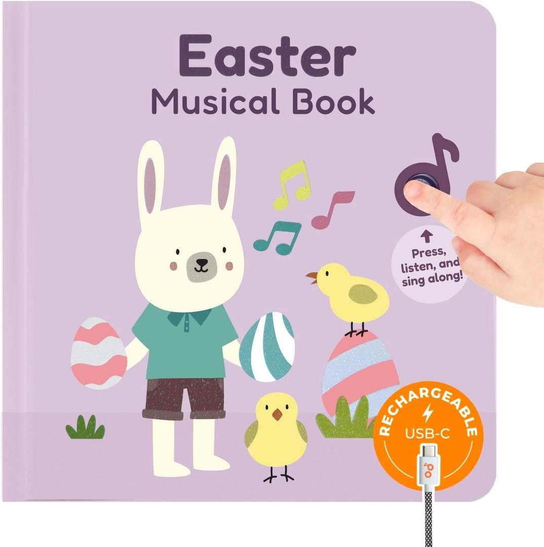 Calis Books Holiday & Seasonal Musical Sound Books for Toddlers (Easter)