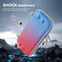 TCMOT Switch Carrying Case Compatible with 2025 Nintendo Switch 2, with 10 Games Cartridges Protective Hard Shell Travel Carrying Case Pouch for Console & Accessories, Blue