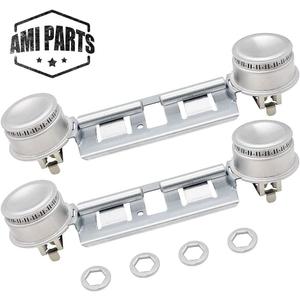Double Burner Assembly WB16K10026 WB29K17 Double Stove Top Double Surface Burner Kit Replacement Compatible with General Electric Hot.point Gas Stove Range Assembly(2pack) by AMI PARTS