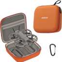 Storage Bag for DJI Neo 2, Portable Travel Case Protective Carrying Case for DJI Neo 2 Drone and Batteries Accessories (Orange)