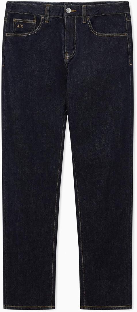 Armani Exchange Men's Comfort Straight Fit Denim (Black) 36R