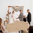 Advice And Wishes Card Set For The New Couples Mr And Mrs, 15 Wedding Advice Cards And 15 Journey Idea Cards For Bride, Groom, Newlyweds, Wedding Decorations，Bridal Shower Party(4X6 Inches Brown)-A03