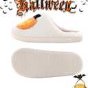 Slippers for Women Men Warm Fuzzy Cozy Slippers Anti-Slip House Indoor Outdoor Shoes (White)