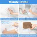 Diesisa 2pc Acrylic Wall Mount Organizer, Adhesive Cabinet Door Organizer,Acrylic Bathroom Shelves for Wall,No Drilling Hang Walls,with Self Adhesive Tape, for Bathroom, Kitchen, Living Room