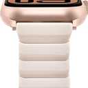 V-MORO Resin Band Compatible with Apple Watch Series 7/8/9/10/11 41mm/40mm/38mm/42mm Fashion Cute Strap for iWatch Series 6/5/4/3/2/1/SE/SE 2 Lightweight Bracelet Wristband Women(Classic Milk Tea)