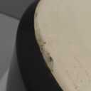 LE TAUCI Ceramic Pots for Plants, 10/8/6 Inch Indoor Planters with Draiange Hole, Silicone Plug & Mesh Pad, Modern Minimalist Pots for Home Office, Set of 3, Satin, Black