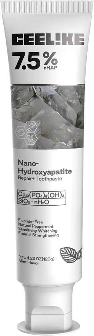 7.5% Hydroxyapatite Toothpaste  Strengthens Enamel, Protects Gums & Freshens Breath  Fluoride-Free, Ideal for Sensitive Teeth, 120g (1)
