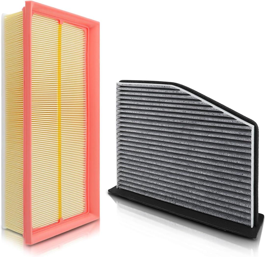 CA9711 Engine and Cabin Air Filter Fit for Volkswagen Beetle Jetta Passat Golf Tiguan 2006-2022 for Audi A3 Q3 TT TTS 2009-2018 (only for 2.0L) Replace CF1126 C35586