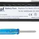 MPF Products 205-0011, 205-0013, 945-0225 Battery Replacement Compatible with Neato Botvac Connected D3, D4, D5, D6, D7 Robotic Vacuum Cleaners