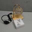 Dimmable Candle Warmer Lamp Adjustable Height Electric Wax Melt Warmer for Scented Jar Candles for Home Decor Christmas Birthday Gifts for Women Mom with 2 Bulbs (Gold-Crystal)