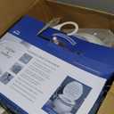 Bemis Assurance 3" Raised Toilet Seat with Handles and Bidet Attachment, Secure Hinges, Clean Shield Guard, Elongated, White