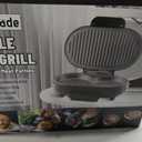 FineMade Double Mini Grill Maker, Breakfast Sandwich Maker, Burger Press Patty Maker, Panini Press Grill, Small Electric Grill, Ideal for Making Breakfast, Lunch and Snacks