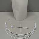 GO&SO White Textured Drum lampshade Medium Lamp Shade 13" Top x 13" Bottom x 10" High (Spider) Modern Linen Lamp Shades for Table Lamp Bedside Lamp Natural Linen Replacement Assembly is Required, 13*13*10 inch-1 Pack