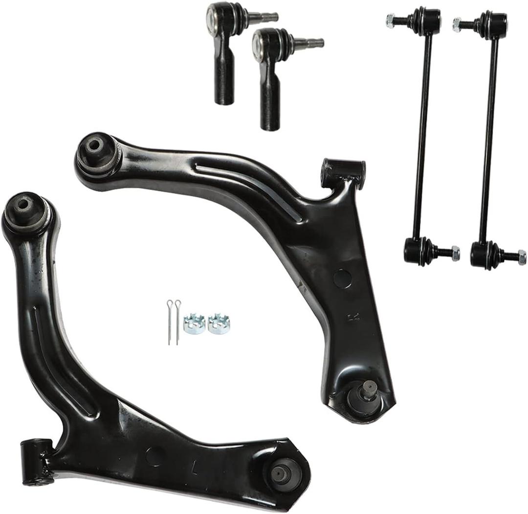 labwork 6PCS Lower Control Arm Ball Joint Outer Tie Rod Kit Replacement for Ford Escape Mercury Mariner Mazda Tribute 2005-2009