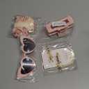 4 PCS Bridesmaid Proposal Gifts Bridesmaid Hair Clips Bridesmaid Scrunchies Bridesmaid Sunglasses Bridal Shower Gifts Silk Satin Soft Hair Accessories Bridesmaid Wedding Favor Women Girls(Pink)