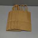 OUTUXED 150pcs Brown Paper Gift Bags, 5.25x3.2x8in Small Paper Bags with Handles Bulk for Shopping, Birthday, Wedding, Merchandise and Business Party (Kraft)